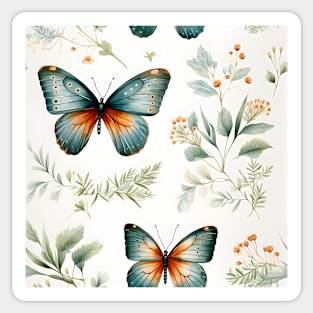 Butterflies Watercolor 6 - American Copper Sticker